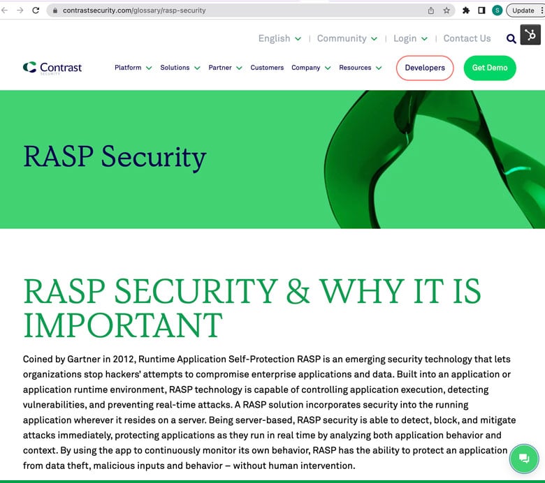 rasp-glossary